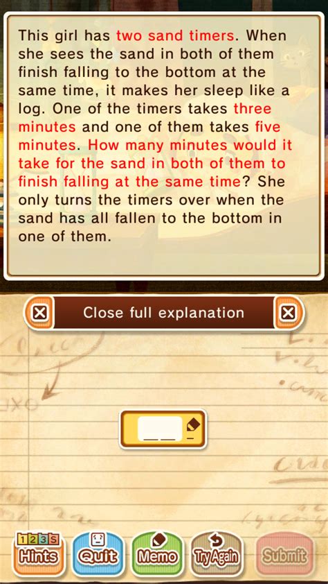 layton puzzle 59|[MJ059] Sleeping Sand .